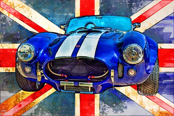 AC Cobra Canvas Print: English Classic Car Wall Art - Etsy
