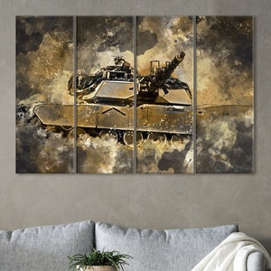 Abrams Tank Canvas, Abrams Poster, Tank Wall Decor, Army Tank Print, Veteran Gift, Battle Tank Wall Art, Abrams Artwork, Abrams Wall Art