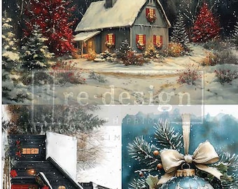SILENT TIMBERS MEMOIRS A4 Decoupage Fiber Pack by Re-design
