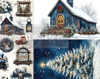HEARTH & HOLLY A3 Decoupage Fiber Pack by Re-design
