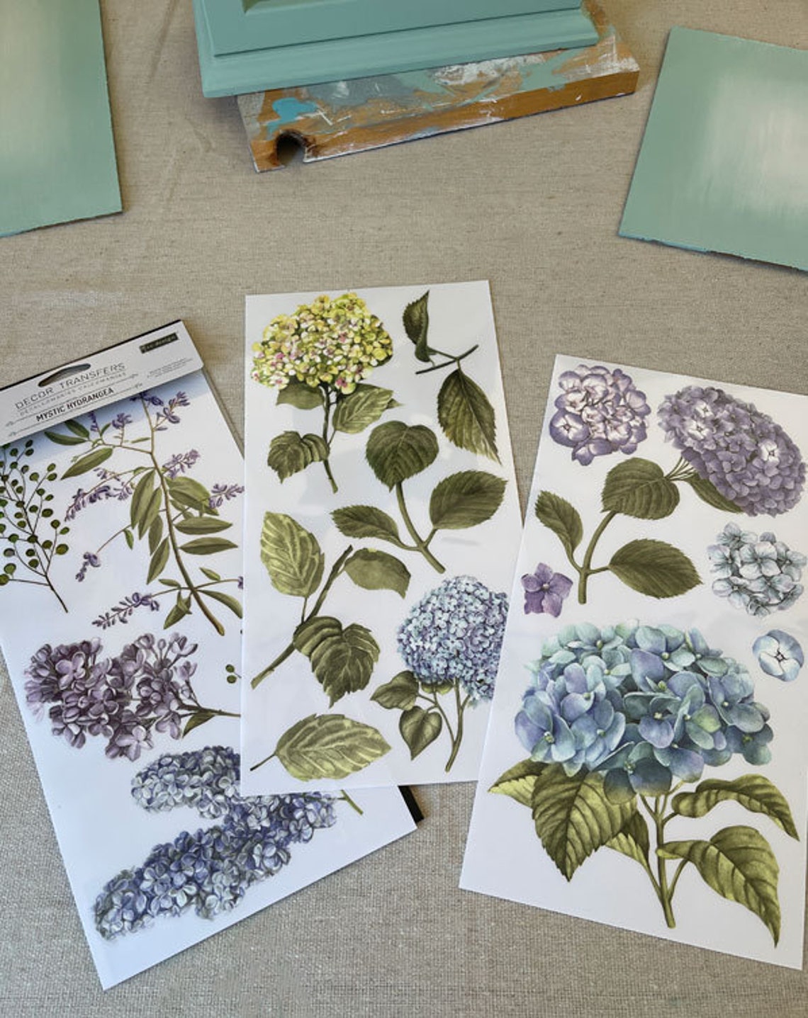 MYSTIC HYDRANGEA Redesign Décor Transfer Etsy