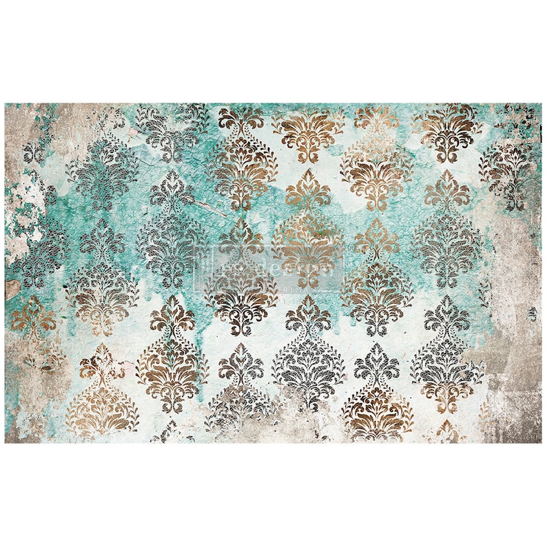 PATINA FLOURISH Decoupage Decor Tissue Paper by Redesign with Prima image 1