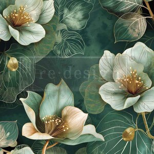 EMERALD ELEGANCE A1 Decoupage Fiber by Redesign with Prima