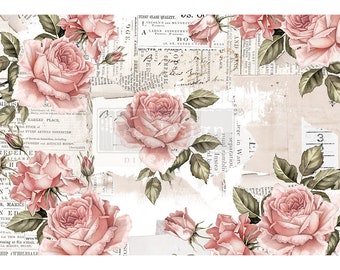 FLORAL SWEETNESS Redesign Decor Rice Paper for Decoupage