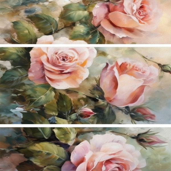 Decoupage Roses - Etsy