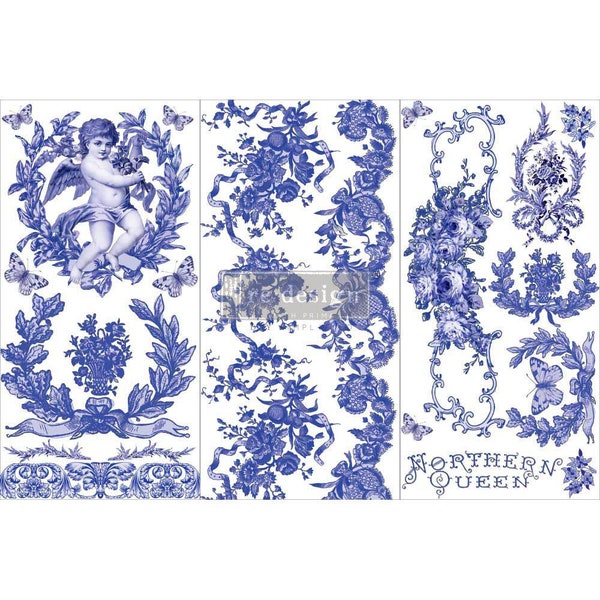 FRENCH BLUE Redesign Décor Transfer