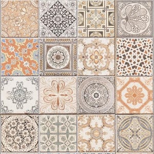 MOORISH TILES A3 Rice Decoupage Paper by Belles and Whistles - Etsy