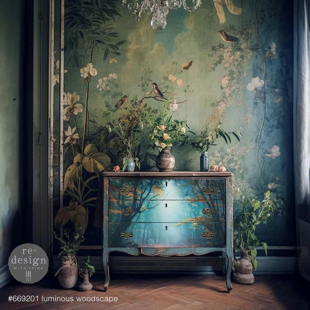 LUMINOUS WOODSCAPE A1 Decoupage Fiber by Redesign With Prima - Etsy