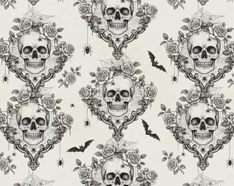 HAUNTED DAMASK A3 Rice Decoupage Paper by Belles and Whistles