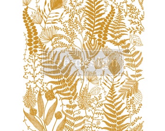 FOLIAGE FINESSE by KACHA Gold Foil Redesign Décor Transfer