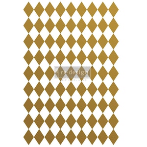 GOLD HARLEQUIN Redesign Décor Transfer