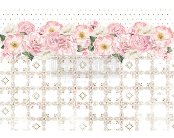 TRANQUIL BLOOM Redesign Decor Rice Paper for Decoupage