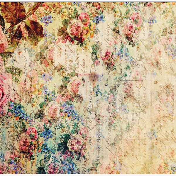 Shabby Chic Rice Paper - Etsy