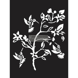 HUMMINGBIRD Redesign Decor Stencil
