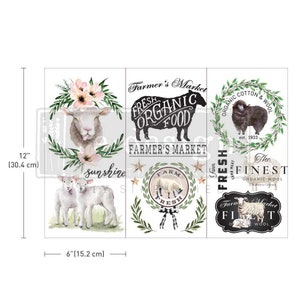 SWEET LAMB Redesign Décor Transfer