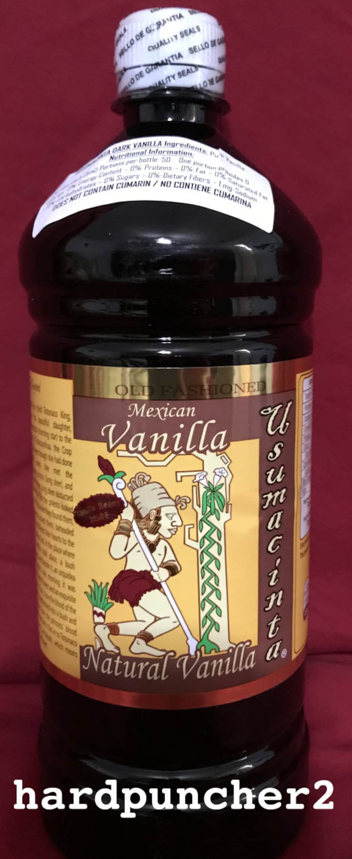 1 Bottle Dark Usumacinta Mexican Vanilla Extract 33.8 ounces Etsy