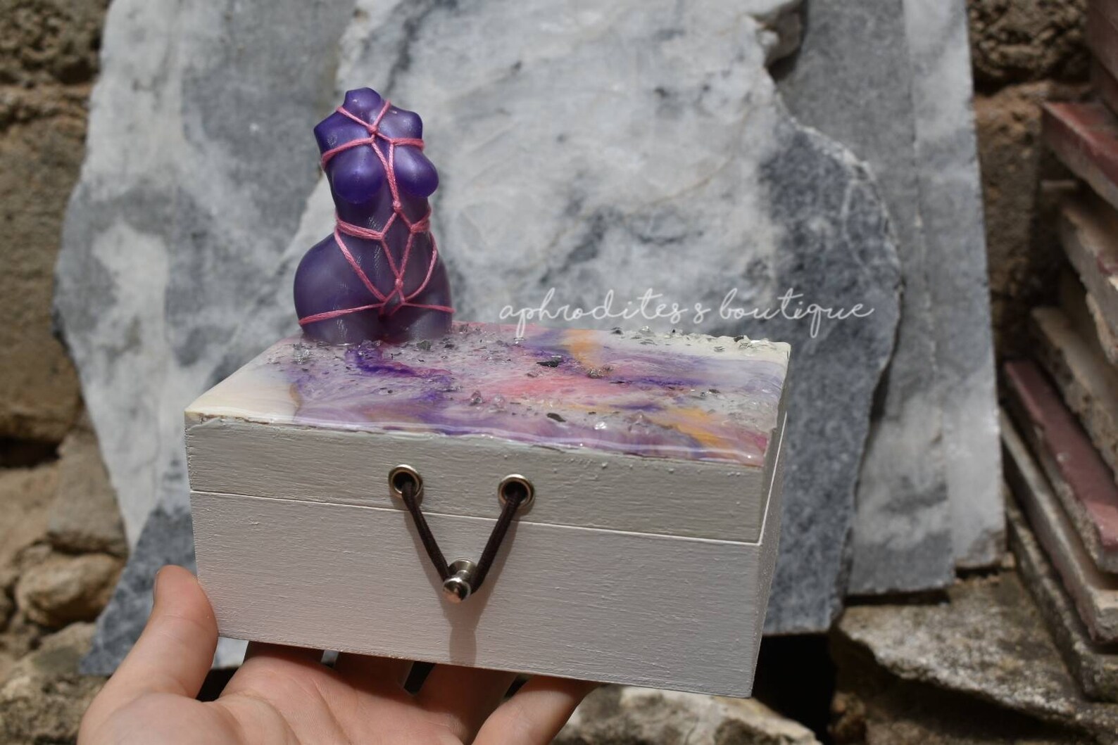 Caja de joyería perséfone / Caja de almacenamiento de madera | Etsy