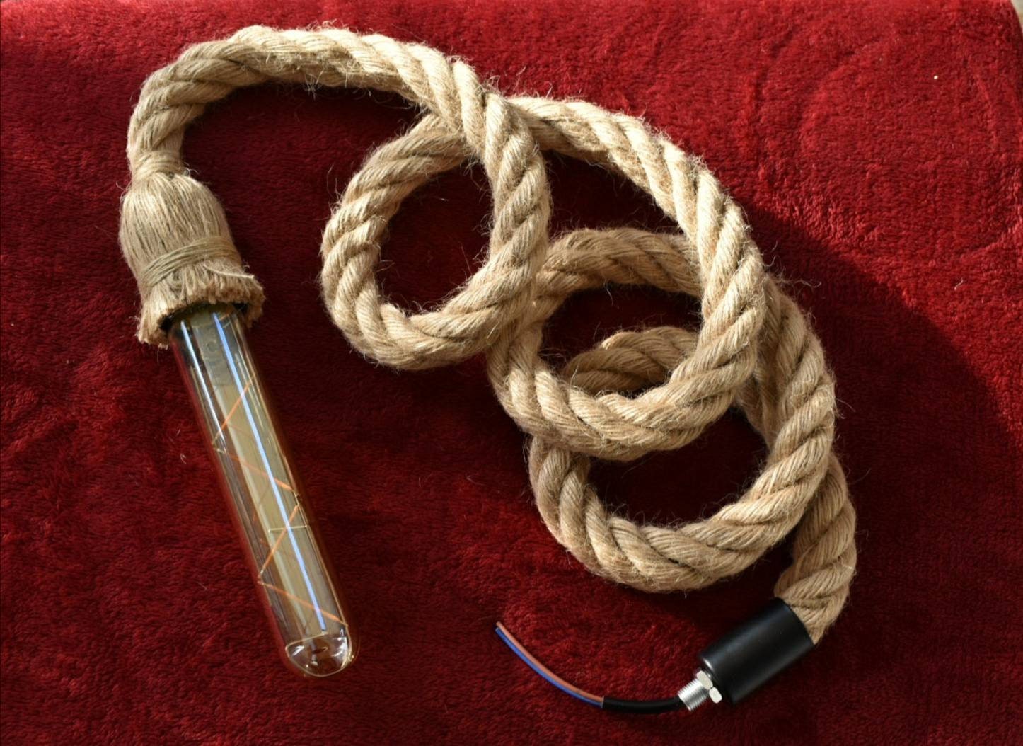 Luz de techo de cuerda Una cuerda ligera Kinky Home | Etsy