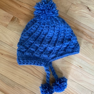 Nordic-Style hat with unique shell stitch. For an  adult. Winter warmth!