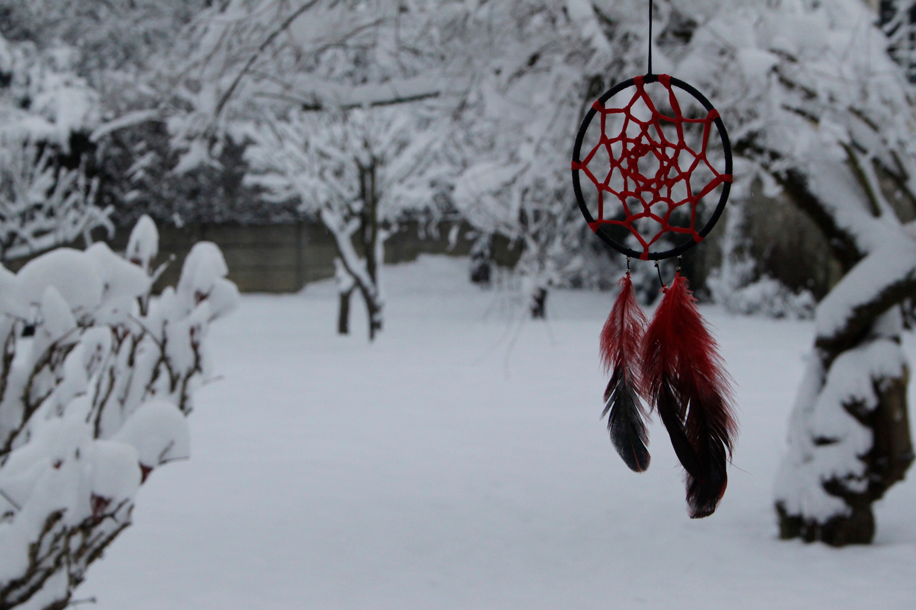 Attrape Rêve Rouge et Noir