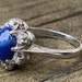 Terene Smith reviewed Star Sapphire Ring 14k Art Deco Ring Vintage Blue Sapphire Engagement Ring Cabochon Sapphire Diamond Halo Ring Art Deco Ring