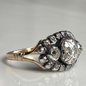 Engagement Ring Georgian Diamond Ring Ring Circa 1800 Rose Cut Diamond Ring 18k Engagement Ring Wedding Diamond Antique Jewelry