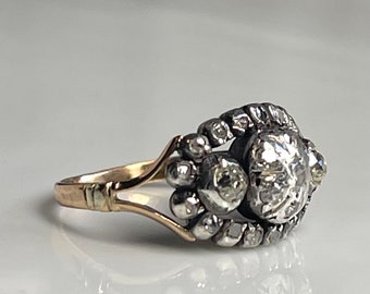 Engagement Ring Georgian Diamond Ring Ring Circa 1800 Rose Cut Diamond Ring 18k Engagement Ring Wedding Diamond Antique Jewelry