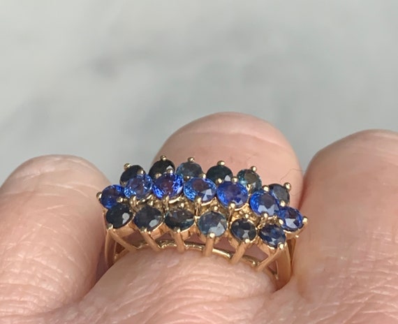 Sapphire Ring 14k Natural Sapphire Engagement Rin… - image 9