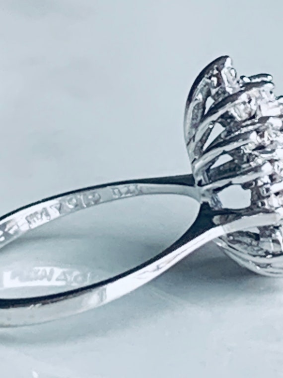 Blue Sapphire Ring .75 Carat Engagement Ring 14k … - image 8