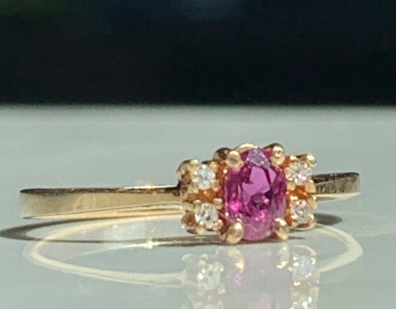 Ruby Ring July Birthstone Ruby Diamond Engagement