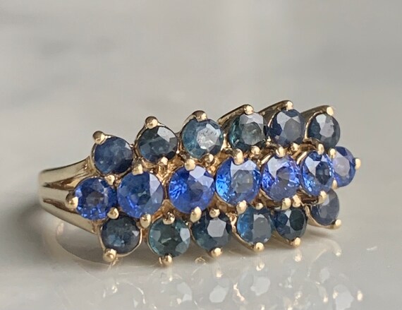 Sapphire Ring 14k Natural Sapphire Engagement Rin… - image 6