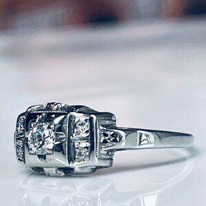 Engagement Ring JABEL 18k Diamond Orange Blossom White Gold Ring JABEL Diamond Ring Vintage Antique Engagement Diamond Ring Gift For Her