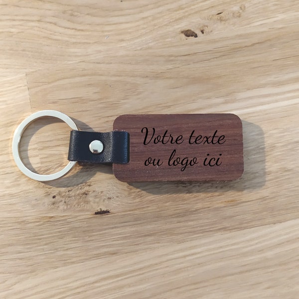 Porte clés en bois personnalisé