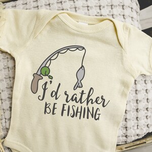 Fishing Shirt Baby, Kids Fishing, Rather be Fishing Shirt, Little Fisher, Fishing Baby Gift, Fish Outfit, Baby Gift, Kids Fish Too