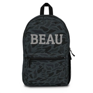 Sac à dos personnalisé pour enfant - Sac à dos camouflage canard noir - Sac à dos imperméable personnalisé pour enfant - Sac à dos personnalisé