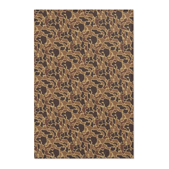 Duck Camo Rectangle Rug, Vintage Camo Nursery, Duck Hunter, Camo