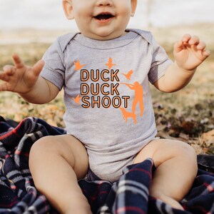 Duck Hunting Shirt, Baby Hunting Gift, Camo Baby, Duck Duck Shoot, Future Duck Hunter, Baby Hunter, Baby Shower Gift