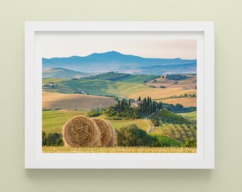 Tuscany Landscape Photo Print: Podere Belvedere, Italian Countryside Wall Art