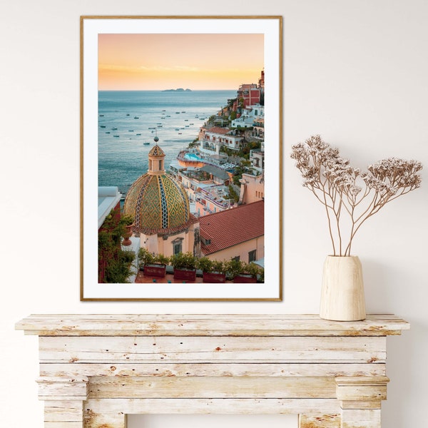 Positano Chillout, Italy. Wall Art, Digital Art Print, Instant Download