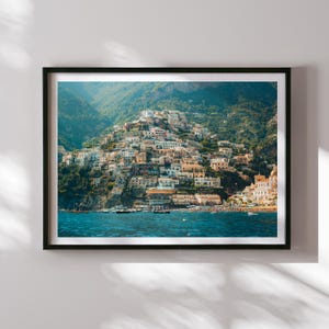 Positano Print: Amalfi Coast Colorful Coastal Photo