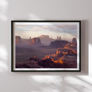 Monument Valley Print, Desert Landscape Photography, Wild West Wall Art, Southwest Fine Art, Navajo Land, Remote Adventure, Hunts Mesa