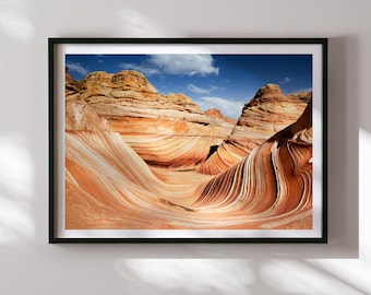 Impresión de The Wave Arizona: Fotografía de paisajes del desierto del suroeste