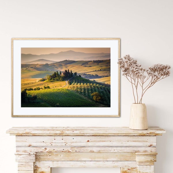 Tuscan Dream, Italy. Wall Art, Digital Art Print, Instant Download
