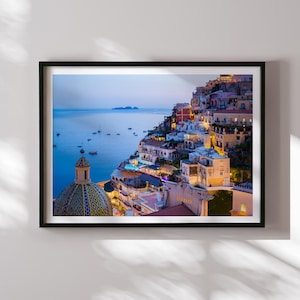 Positano Italy Print: Amalfi Coast Photography, Mediterranean Coastal Decor