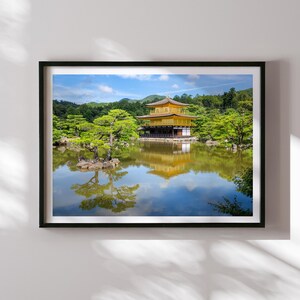 Kinkaku-ji Golden Pavilion Print: Kyoto Zen Garden Photography