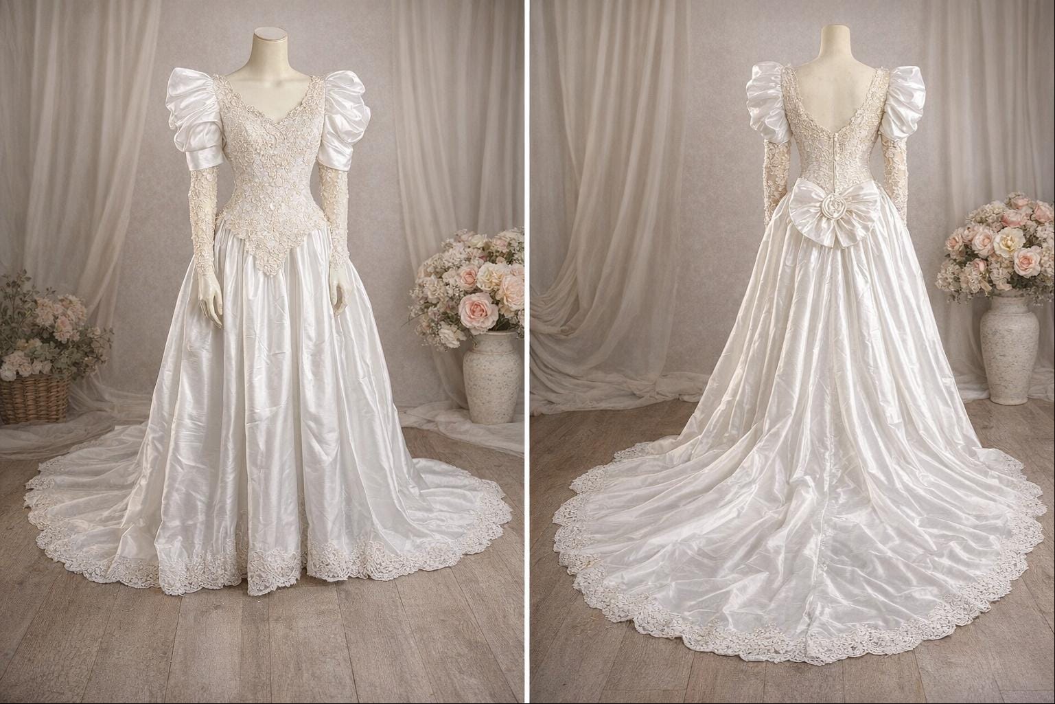 Vintage Mon Cheri Wedding Gown