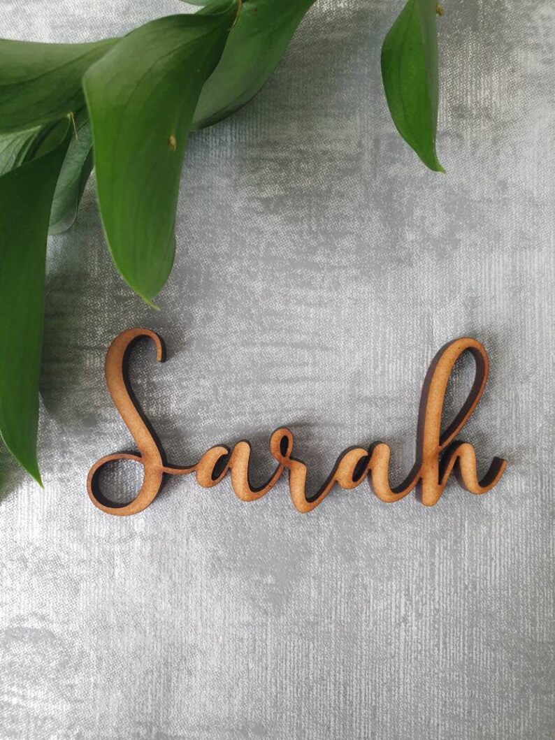 Name Place Cards Wooden Wedding Name Places Wooden Name Etsy