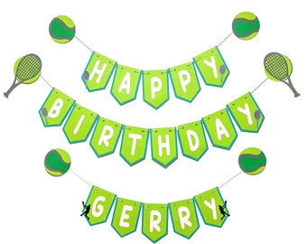 Tennis Birthday Banner, Tennis Party Decorations, Tennis Birthday Party Essentials, Tennis Birthday Decor