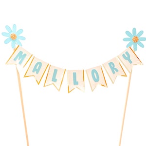 Geburtstag Torten banner, Bunting Cake Banner, Geburtstagsfahne Banner, Name Cake Banner Topper, Geburtstag Torten Banner Topper, Blumen Kuchen Bunting