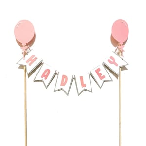 Geburtstag Torten banner, Bunting Cake Banner, Geburtstagsfahne Banner, Name Cake Banner Topper, Geburtstag Cake Banner Topper, Balloon Cake Bunting